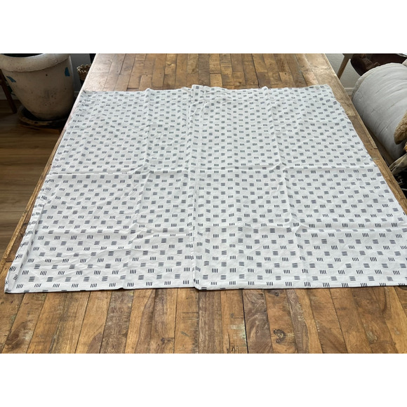 Sleep Number King Long Staple Pillowcases Set of 2 100% Cotton Geometric - Picture 1 of 9